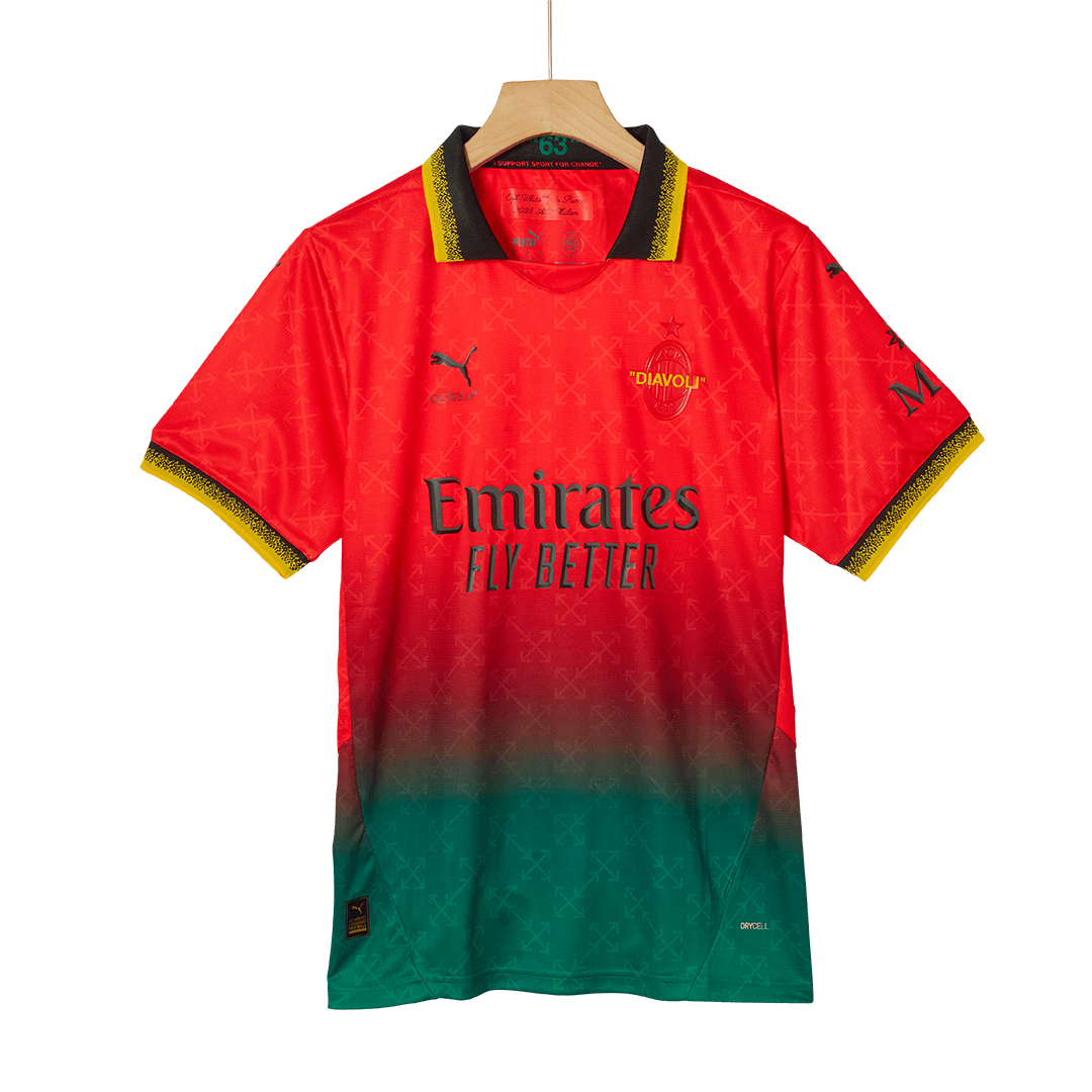 AC Milan Fourth Away Goalkeeper Soccer Jersey - Red - gojersey