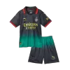 Kid's AC Milan Fourth Away Soccer Jersey Kit(Jersey+Shorts) 2024/25 Green&Black - gojersey