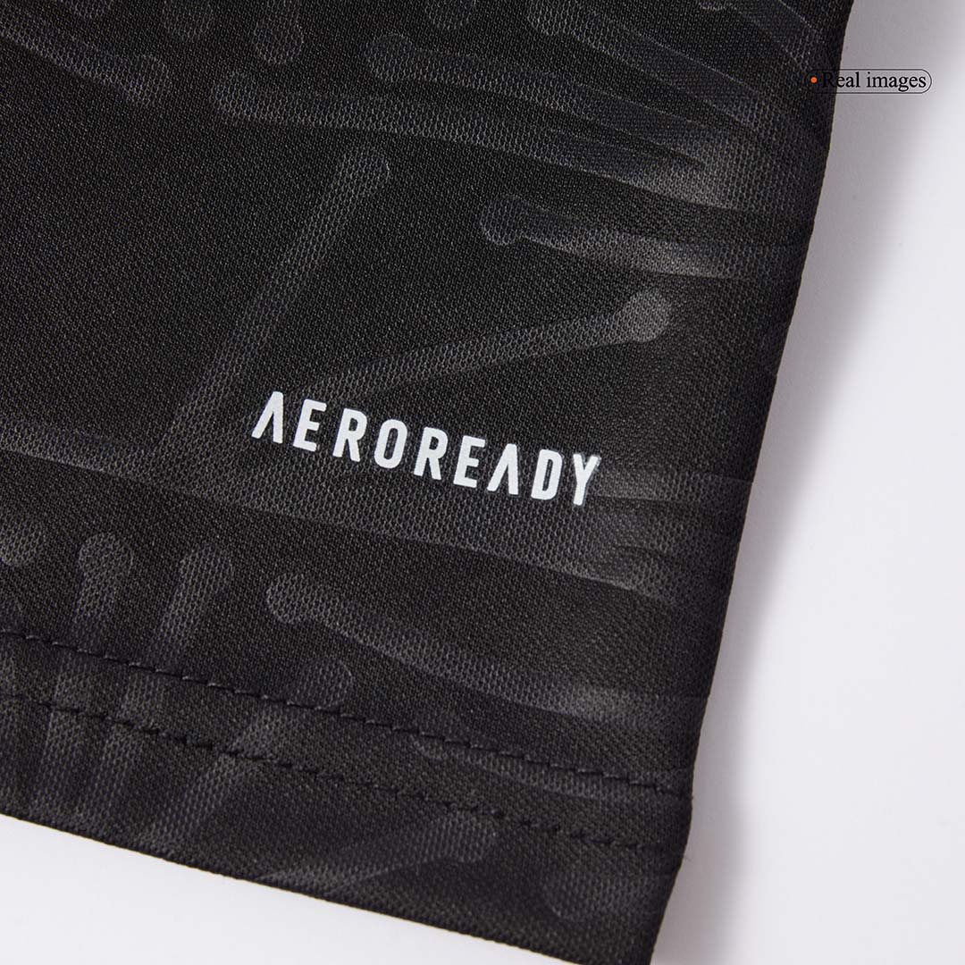 Kid's Mexico Third Away Soccer Jersey Kit(Jersey+Shorts) 2025 Black - Gold Cup - gojersey