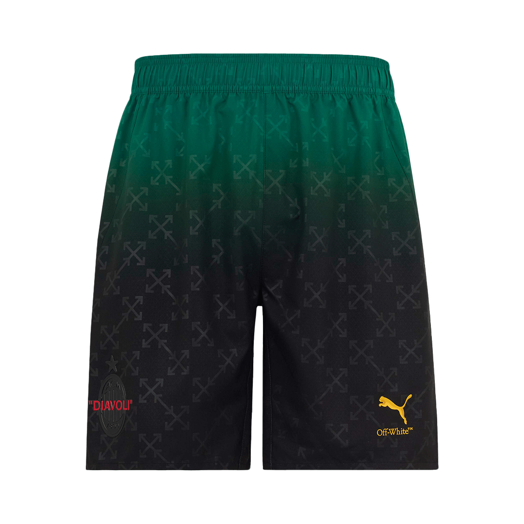 AC Milan Fourth Away Soccer Shorts - gojersey