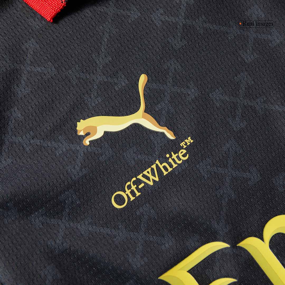 Kid's AC Milan Fourth Away Soccer Jersey Kit(Jersey+Shorts) Green&Black - gojersey