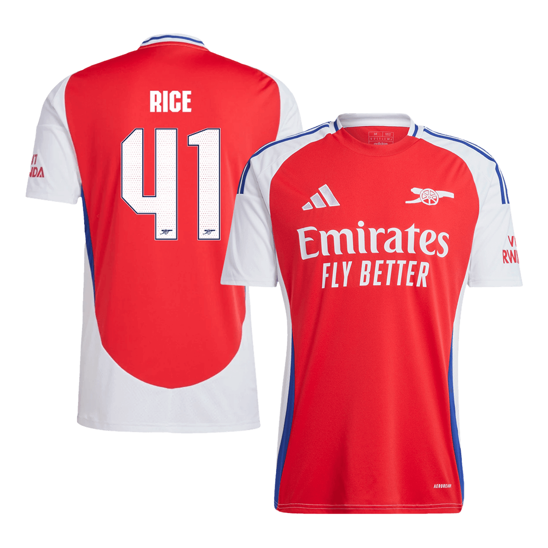 Arsenal RICE #41 Home Jersey - UCL Edition - gojersey