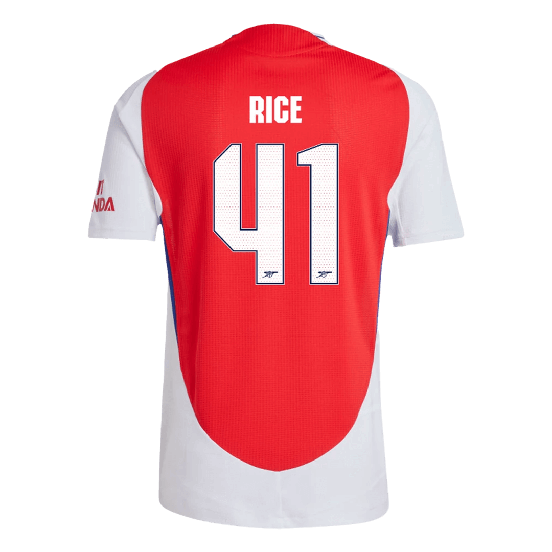 Arsenal RICE #41 Home Soccer Jersey Authentic - UCL Edition - gojersey