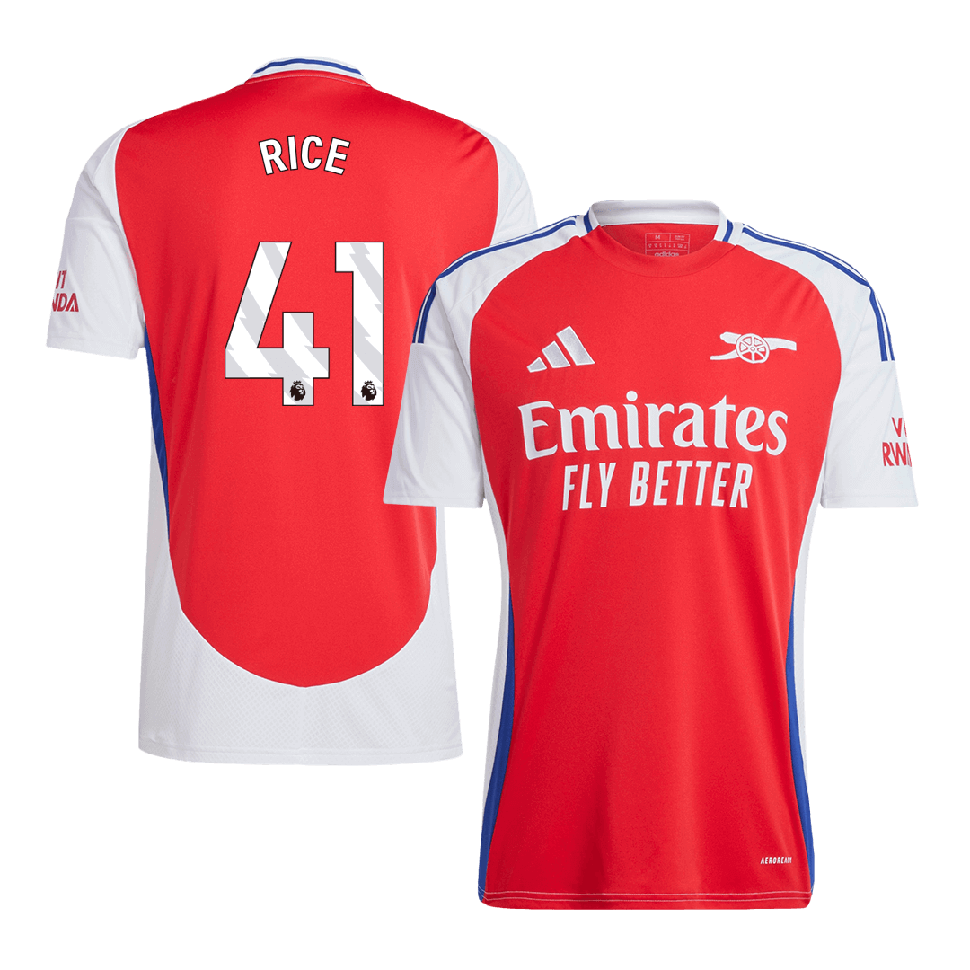 Arsenal RICE #41 Home Jersey - gojersey