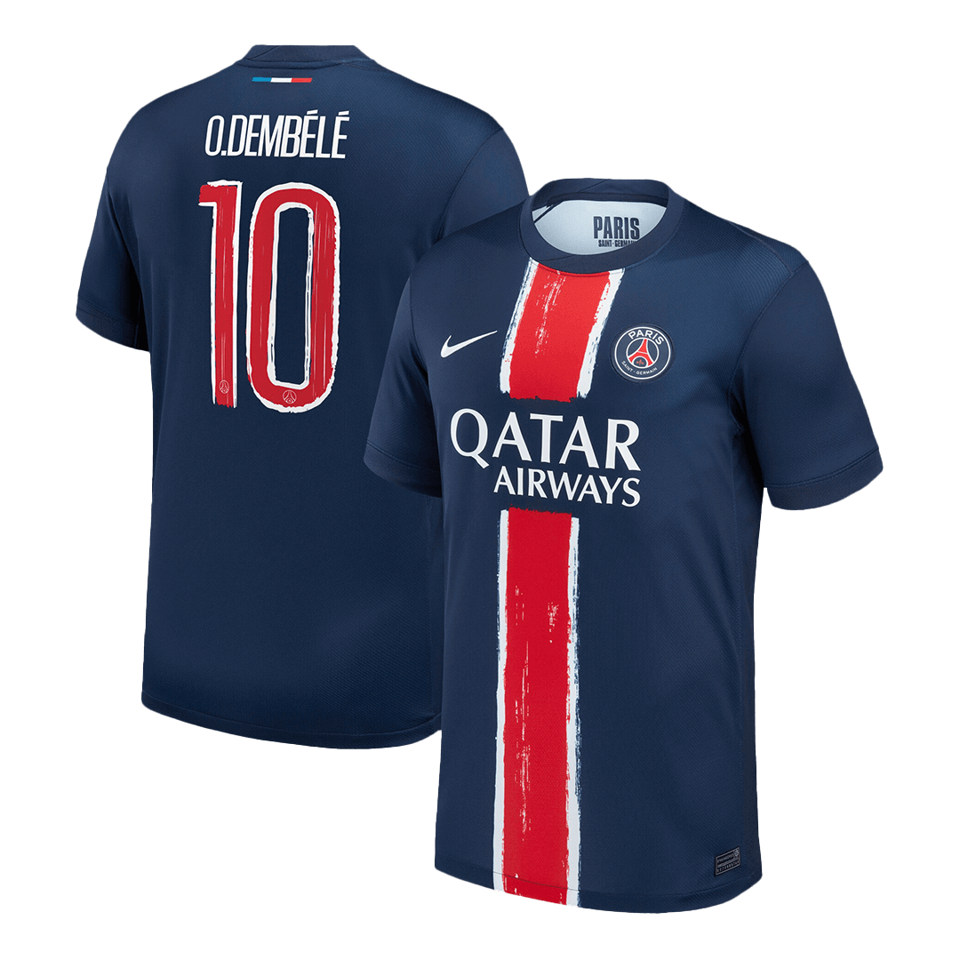PSG O.DEMBÉLÉ #10 Home Soccer Jersey - UCL Edition - gojersey