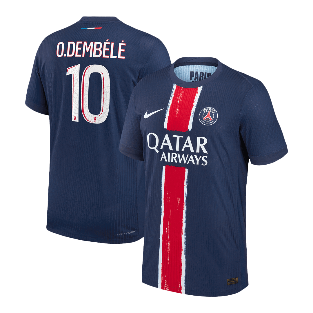 PSG O.DEMBÉLÉ #10 Home Soccer Jersey Authentic - gojersey