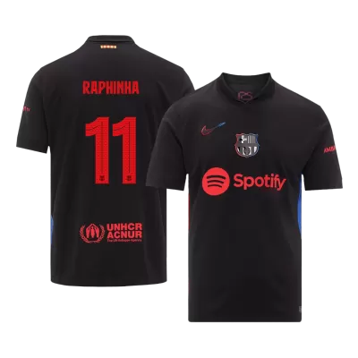 Barcelona RAPHINHA #11 Away Jersey 2024/25 - UCL Edition - gojersey