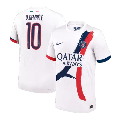PSG O.DEMBÉLÉ #10 Away Soccer Jersey Authentic 2024/25 - UCL Edition - gojersey