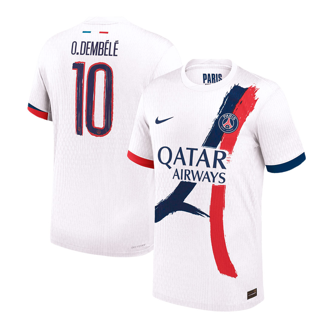 PSG O.DEMBÉLÉ #10 Away Soccer Jersey Authentic - UCL Edition - gojersey