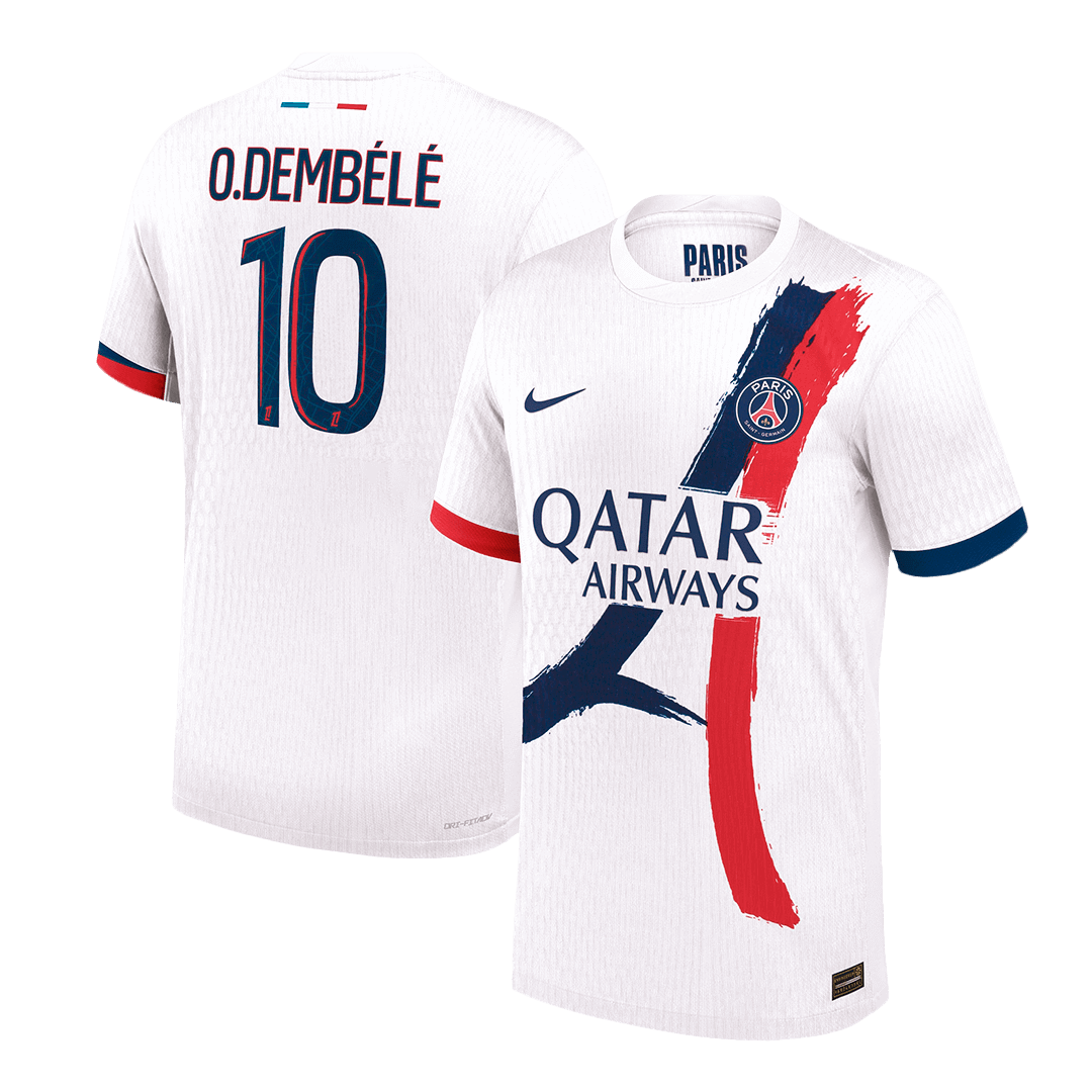 PSG O.DEMBÉLÉ #10 Away Soccer Jersey Authentic - gojersey