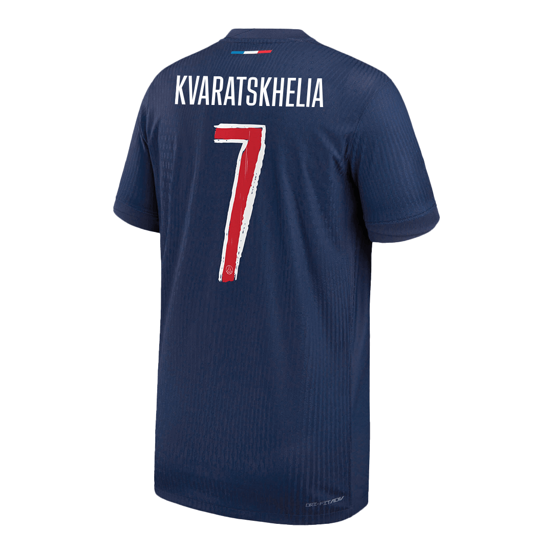 PSG KVARATSKHELIA #7 Home Soccer Jersey Authentic - UCL Edition - gojersey