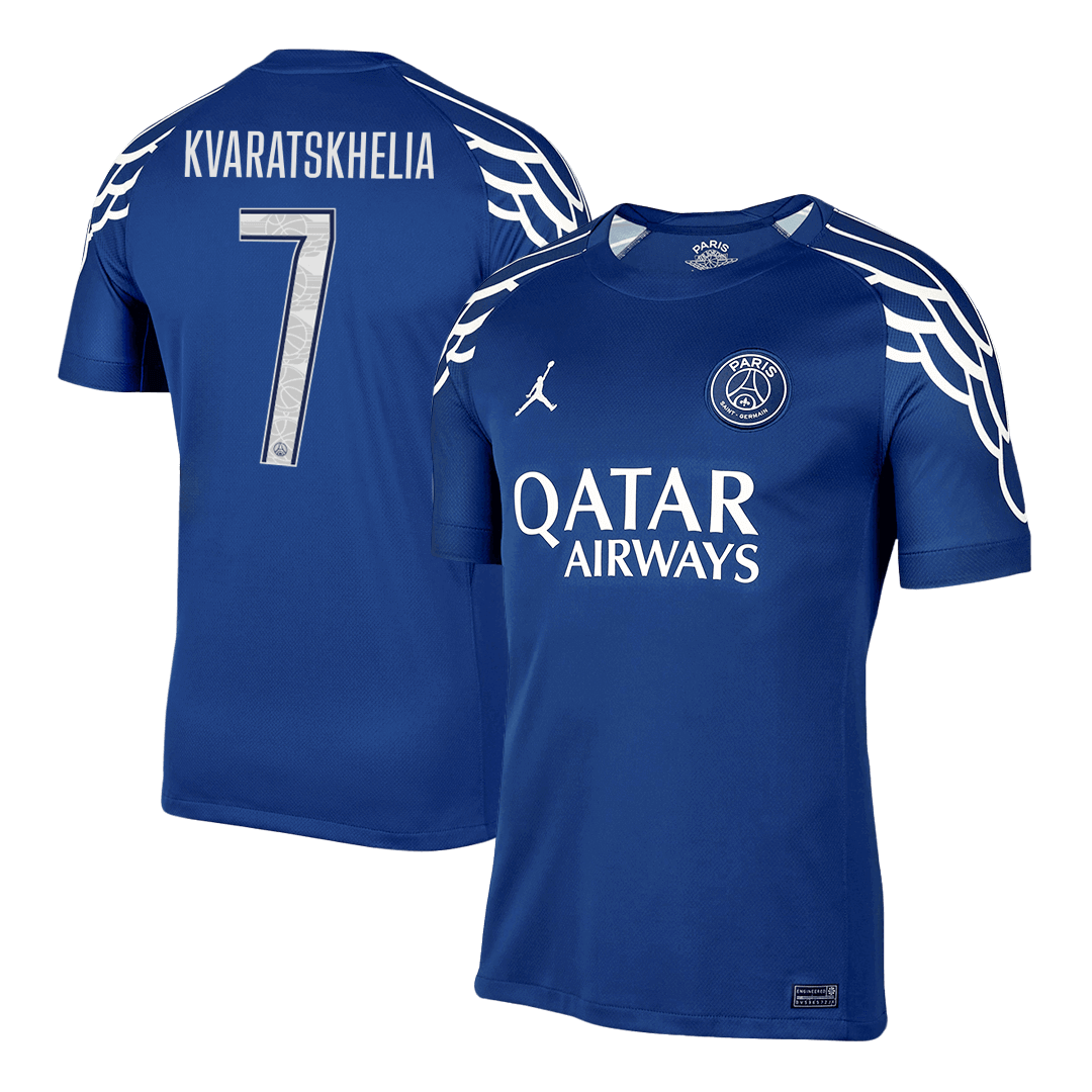 PSG KVARATSKHELIA #7 Fourth Away Soccer Jersey - UCL Edition - gojersey