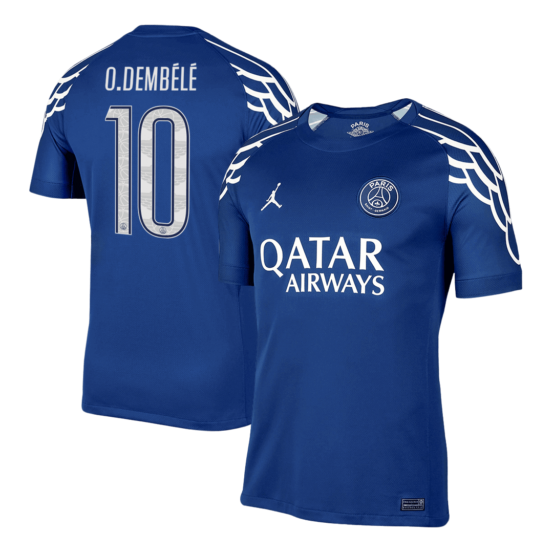 PSG O.DEMBÉLÉ #10 Fourth Away Soccer Jersey - UCL Edition - gojersey
