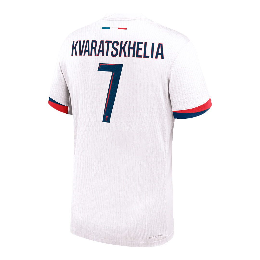 PSG KVARATSKHELIA #7 Away Soccer Jersey Authentic - gojersey