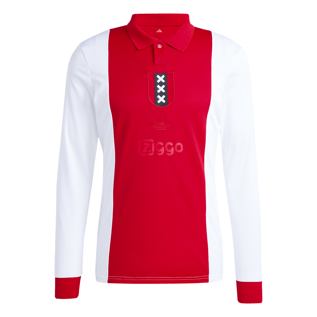 Ajax Long Sleeve Soccer Jersey - 125th Anniversary - gojersey
