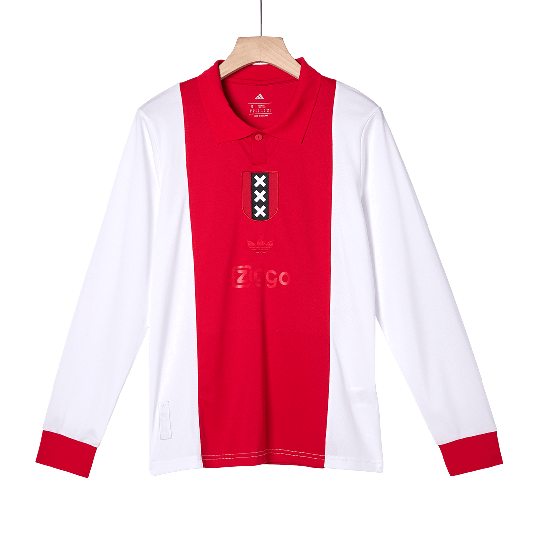Ajax Long Sleeve Soccer Jersey - 125th Anniversary - gojersey