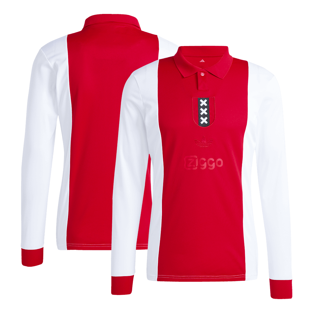 Ajax Long Sleeve Soccer Jersey - 125th Anniversary - gojersey