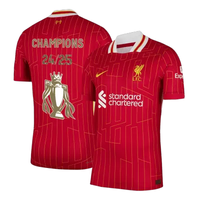 Liverpool Home Soccer Jersey Authentic 2024/25 CHAMPIONS 24/25 - gojersey