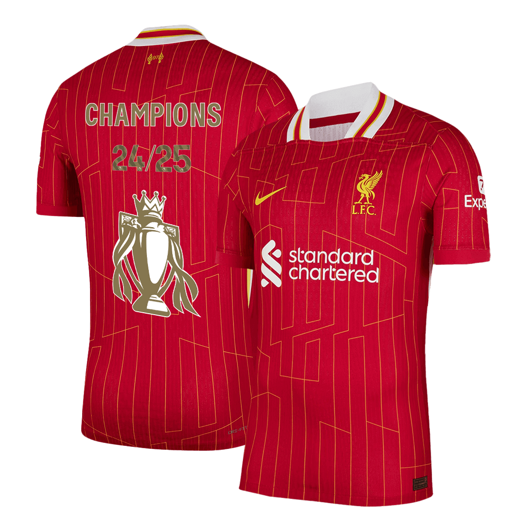 Liverpool Home Soccer Jersey Authentic CHAMPIONS 24/25 - gojersey