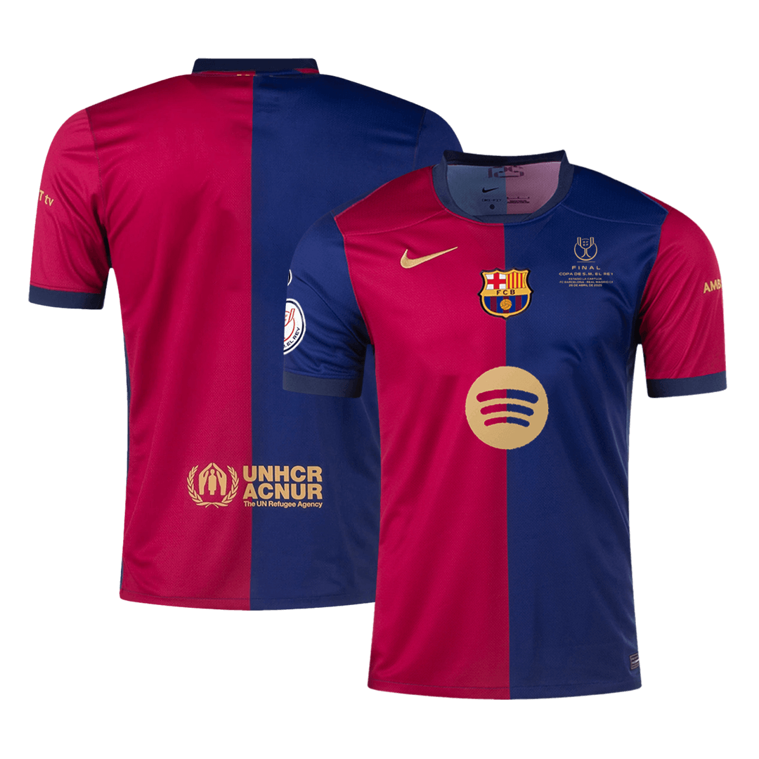Barcelona Home Jersey - Copa del Rey Final - gojersey