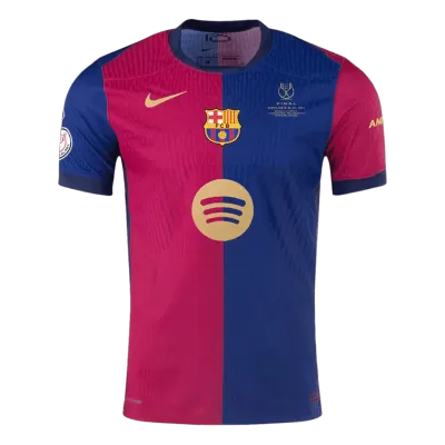 Barcelona Home Soccer Jersey Authentic 2024/25 - Copa del Rey Final - gojersey