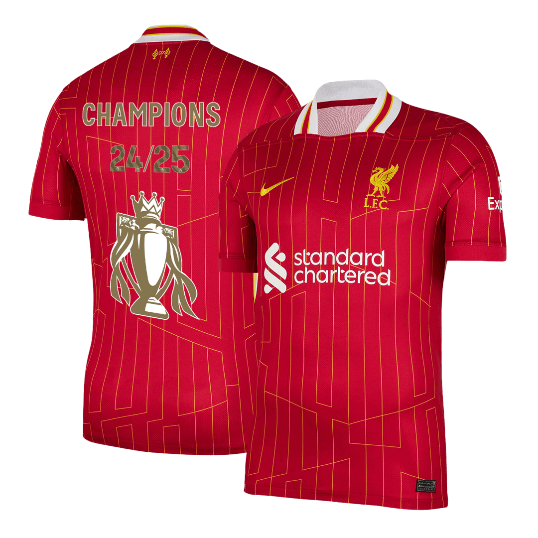 Liverpool Home Soccer Jersey CHAMPIONS 24/25 - gojersey