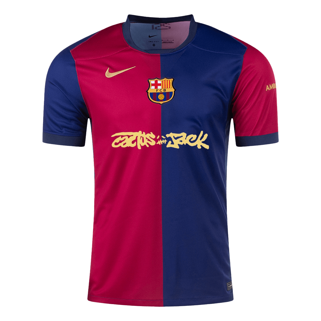 Barcelona Home Jersey X Travis Scott - gojersey