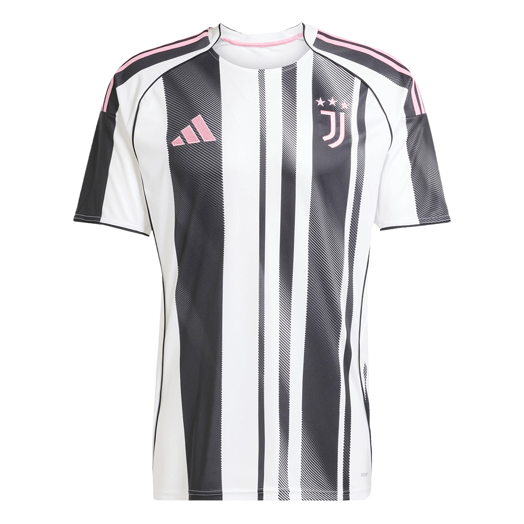 Juventus Home Soccer Jersey 2025/26 Black&White - gojersey
