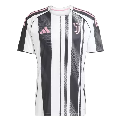 Juventus Home Soccer Jersey 2025/26 Black&White - gojersey