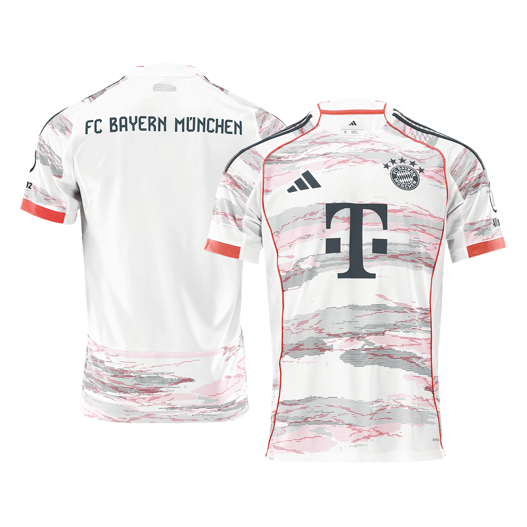 Bayern Munich Away Soccer Jersey 2025/26 White - gojersey