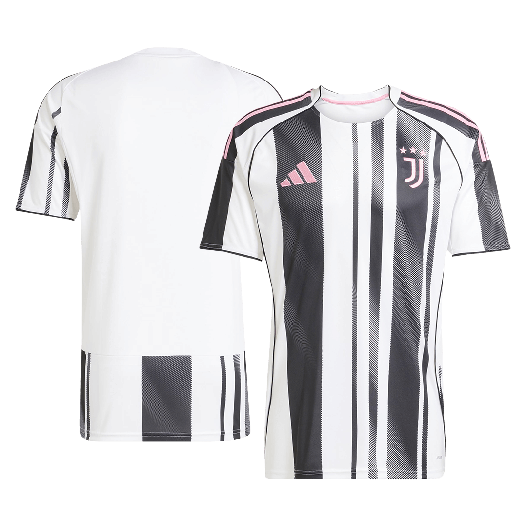 Juventus Home Soccer Jersey 2025/26 Black&White - gojersey