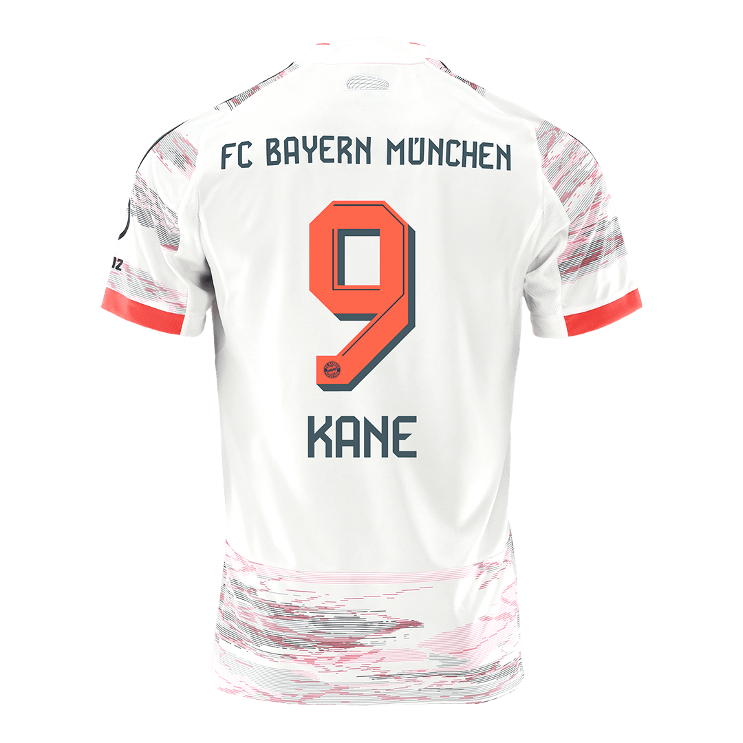 KANE #9 Bayern Munich Away Soccer Jersey 2025/26 White - gojersey