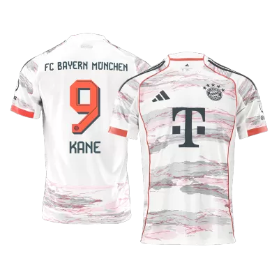 KANE #9 Bayern Munich Away Soccer Jersey 2025/26 White - gojersey