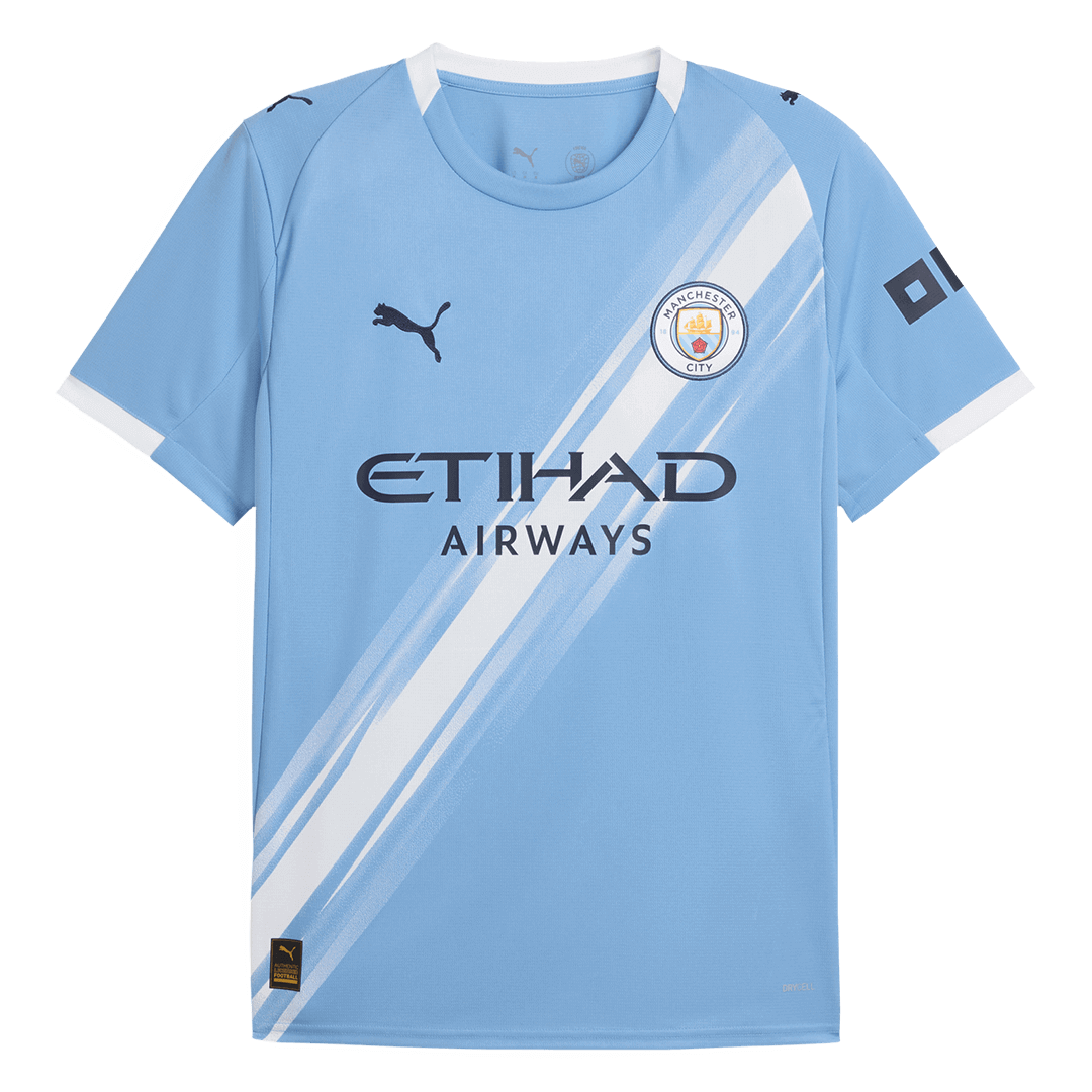 HAALAND #9 Manchester City Home Soccer Jersey 2025/26 Blue - gojersey