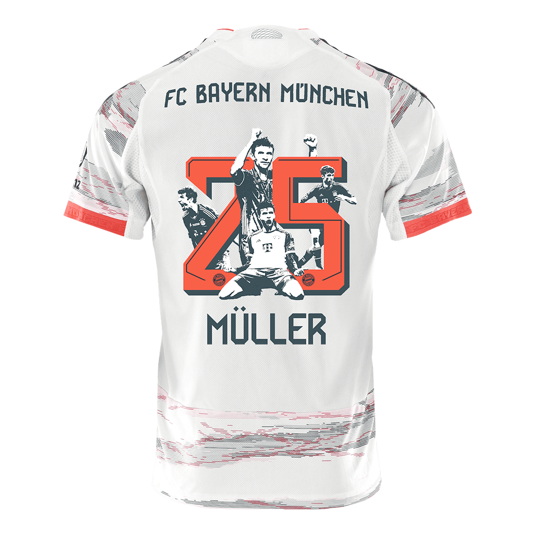 Bayern Munich MÜLLER Special #25 Away Soccer Jersey Authentic 2025/26 - Special - gojersey