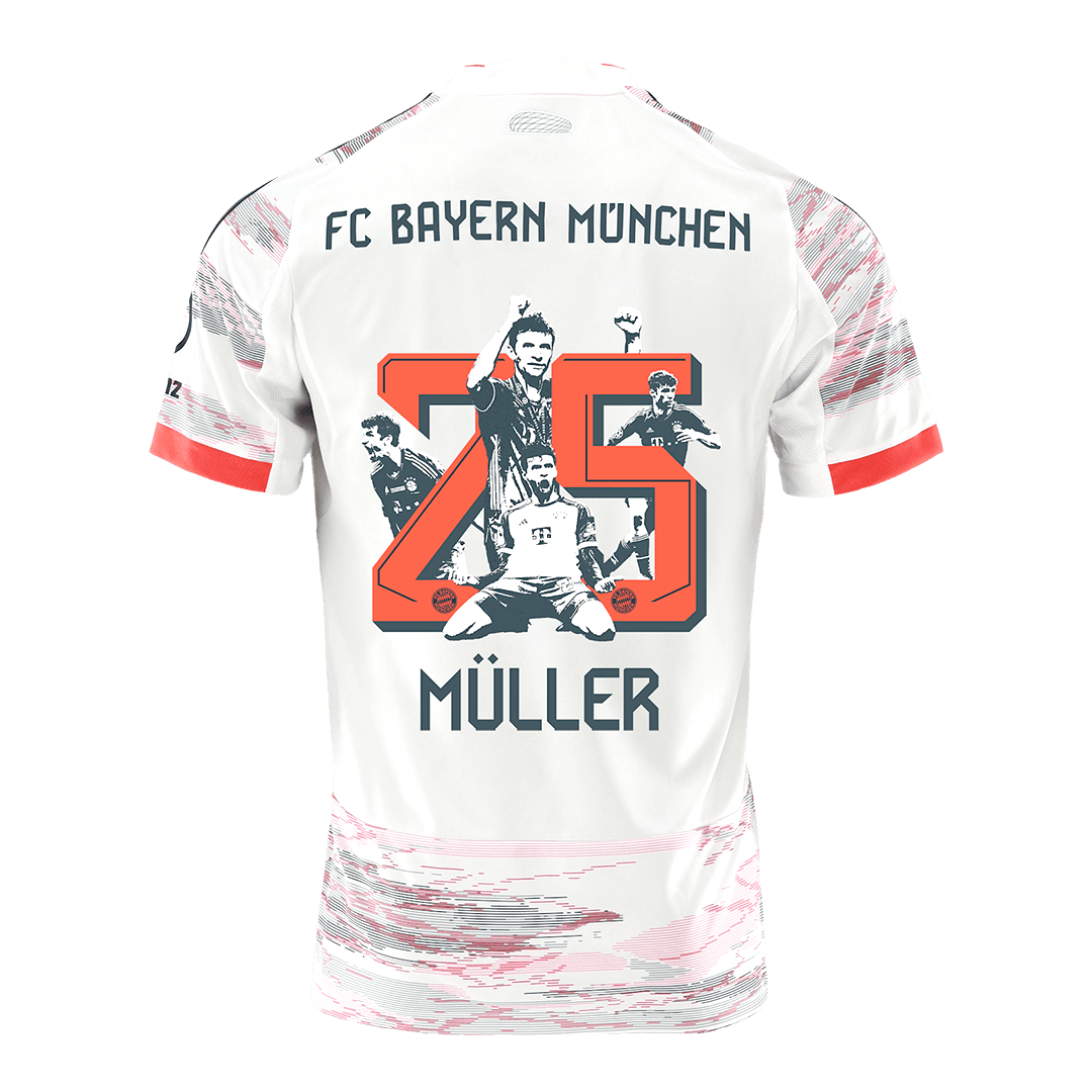 Bayern Munich MÜLLER Special #25 Away Soccer Jersey 2025/26 - Special - gojersey