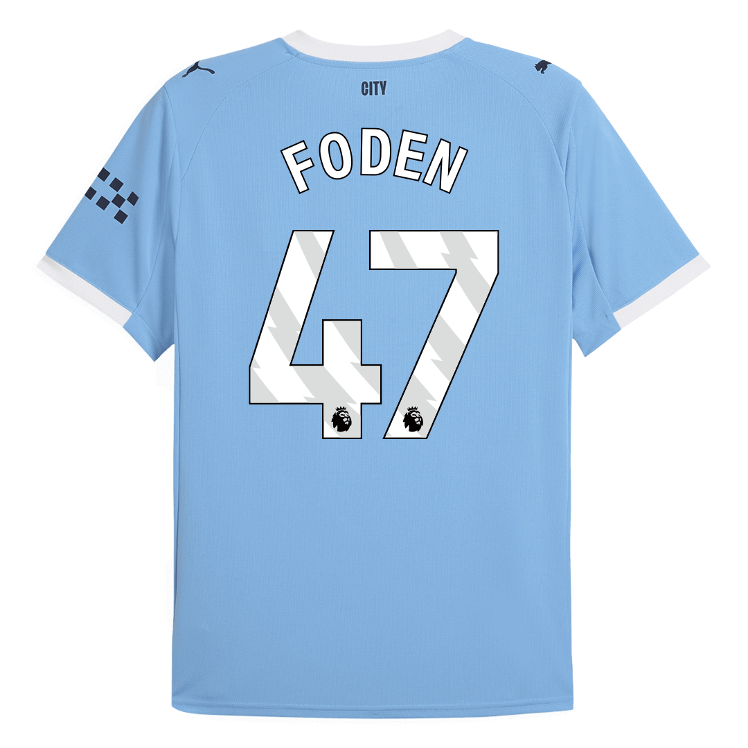 FODEN #47 Manchester City Home Soccer Jersey 2025/26 Blue - gojersey