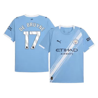 DE BRUYNE #17 Manchester City Home Soccer Jersey 2025/26 Blue - gojersey