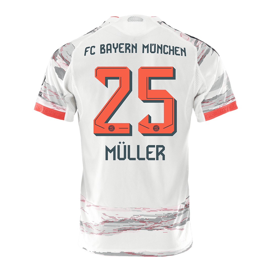 Bayern Munich MÜLLER #25 Away Soccer Jersey Authentic 2025/26 - gojersey
