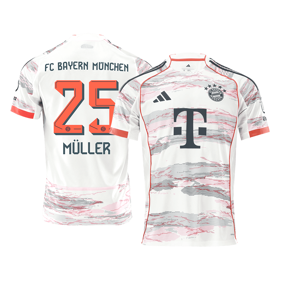 Bayern Munich MÜLLER #25 Away Soccer Jersey 2025/26 - gojersey