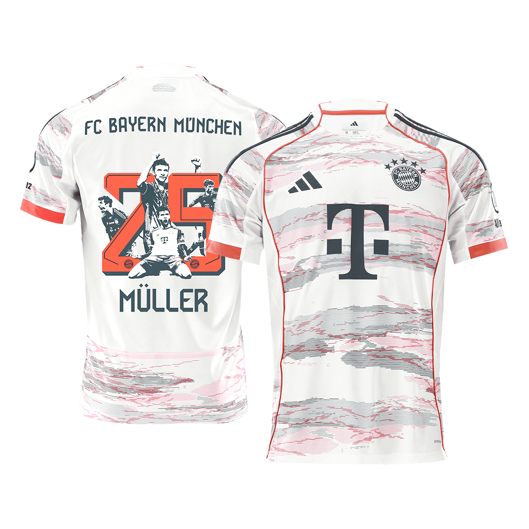 Bayern Munich MÜLLER Special #25 Away Soccer Jersey 2025/26 - Special - gojersey