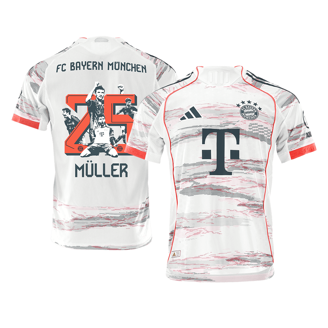Bayern Munich MÜLLER Special #25 Away Soccer Jersey Authentic 2025/26 - Special - gojersey