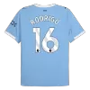 RODRIGO #16 Manchester City Home Soccer Jersey 2025/26 Blue - gojersey