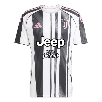 Juventus Home Soccer Jersey 2025/26 Black&White - gojersey