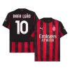 RAFA LEÃO #10 AC Milan Home Soccer Jersey 2025/26 Red&Black - gojersey