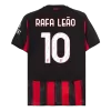 RAFA LEÃO #10 AC Milan Home Soccer Jersey 2025/26 Red&Black - gojersey