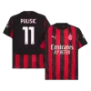 PULISIC #11 AC Milan Home Soccer Jersey 2025/26 Red&Black - gojersey