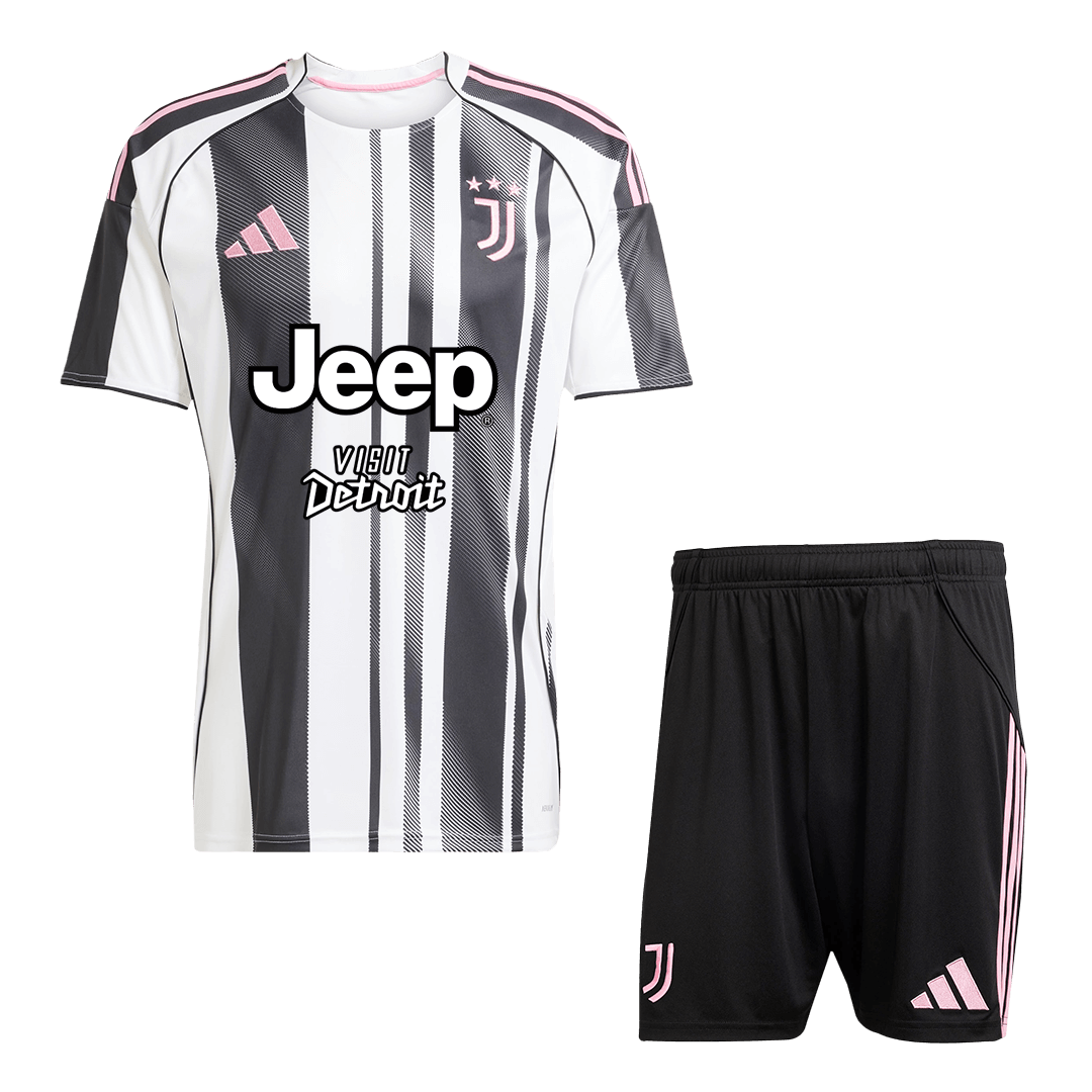 Juventus Home Soccer Jersey Kit 2025/26 (Jersey+Shorts) - gojersey