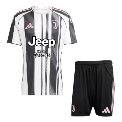 Juventus Home Soccer Jersey Kit 2025/26 (Jersey+Shorts) - gojersey