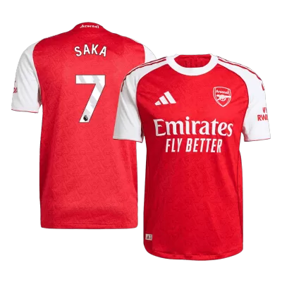 Arsenal SAKA #7 Home Soccer Jersey Authentic 2025/26 - gojersey